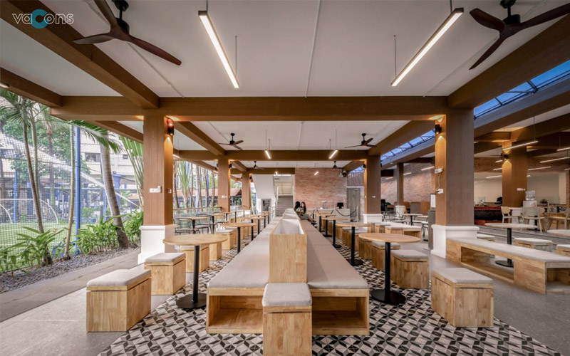 thiết kế canteen trường học
