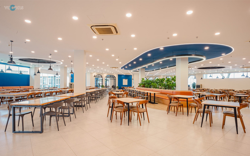 thiết kế canteen trường học