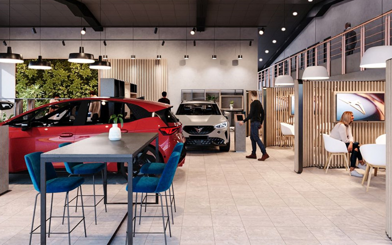 thiết kế showroom ô tô