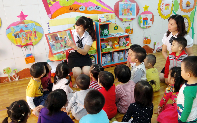 thiết kế trường mầm non tư thục nhỏ