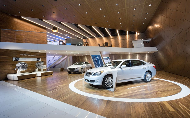 mặt bằng showroom ô tô