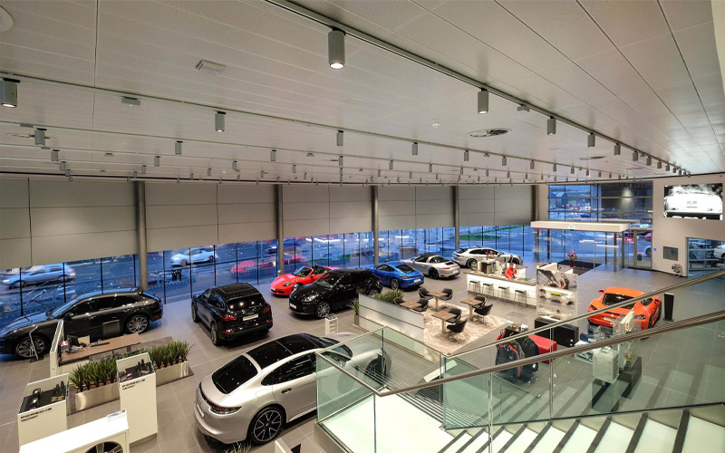 mặt bằng showroom ô tô