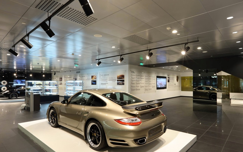 mặt bằng showroom ô tô