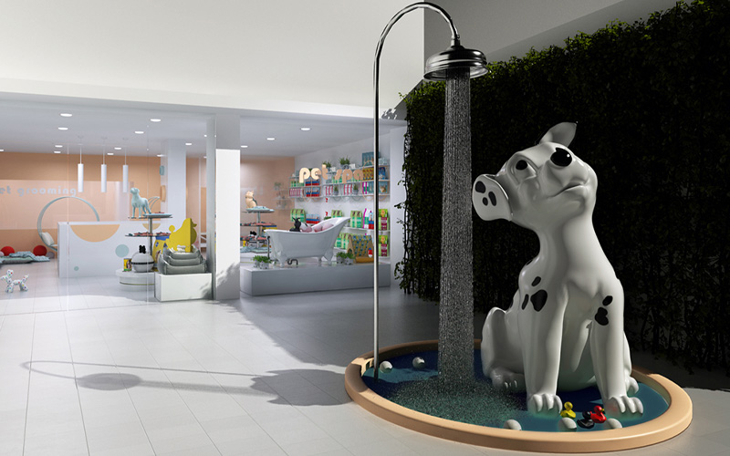 thiết kế spa thú cưng