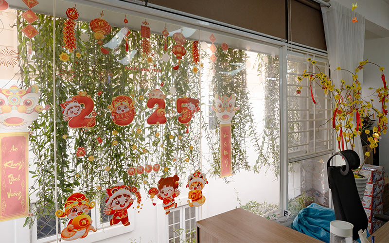 trang trí tết văn phòng công ty