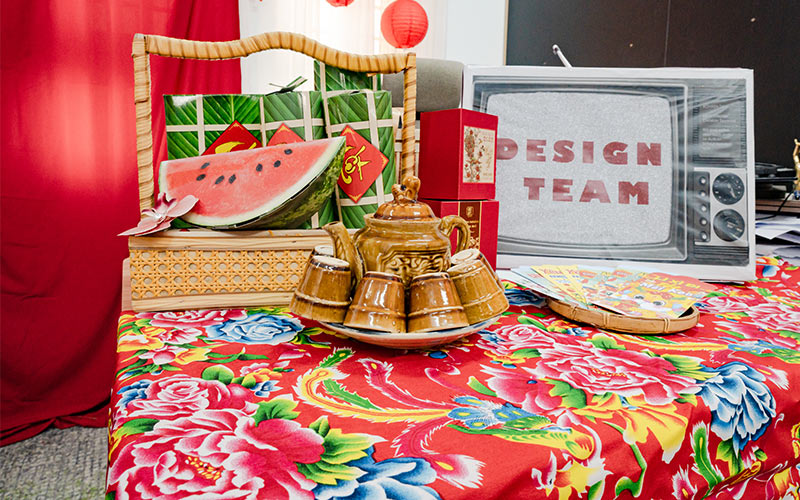 trang trí tết văn phòng công ty