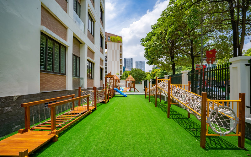 xây dựng ngôi trường xanh sạch đẹp