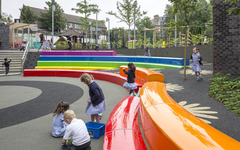 thiết kế cảnh quan trường tiểu học