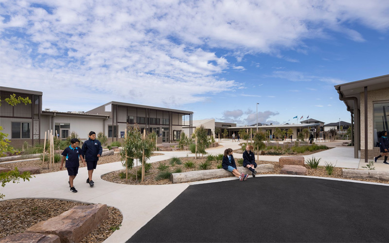 thiết kế cảnh quan trường tiểu học