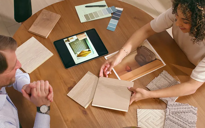 thiết kế thi công sàn sạch vinyl