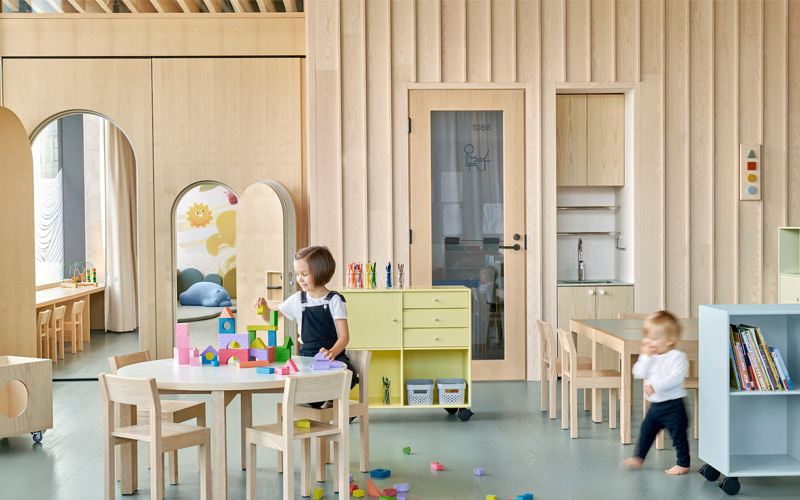 thiết kế trường mầm non tư thục đẹp