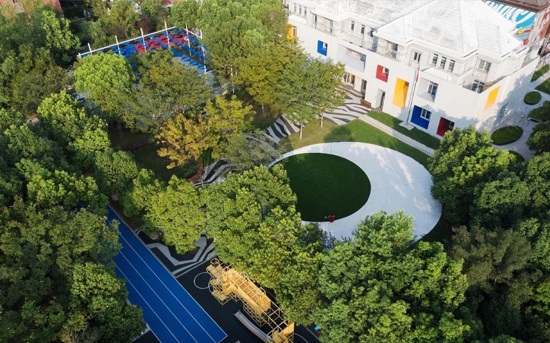 thiết kế trường mầm non tư thục đẹp