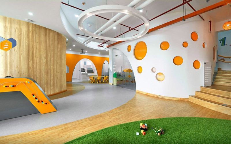 thiết kế trường mầm non tư thục đẹp