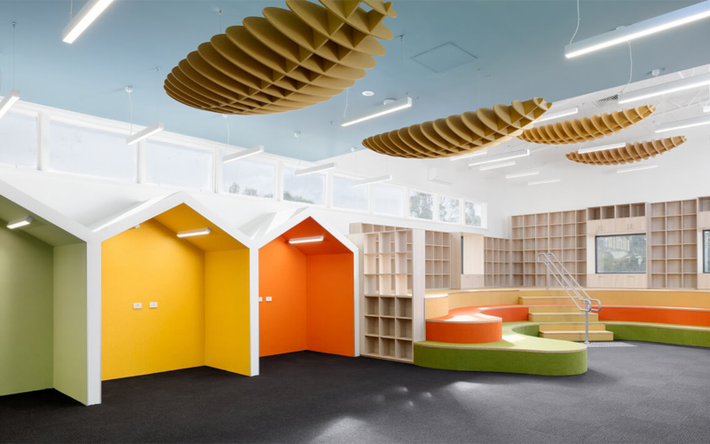 mẫu thiết kế trường tiểu học