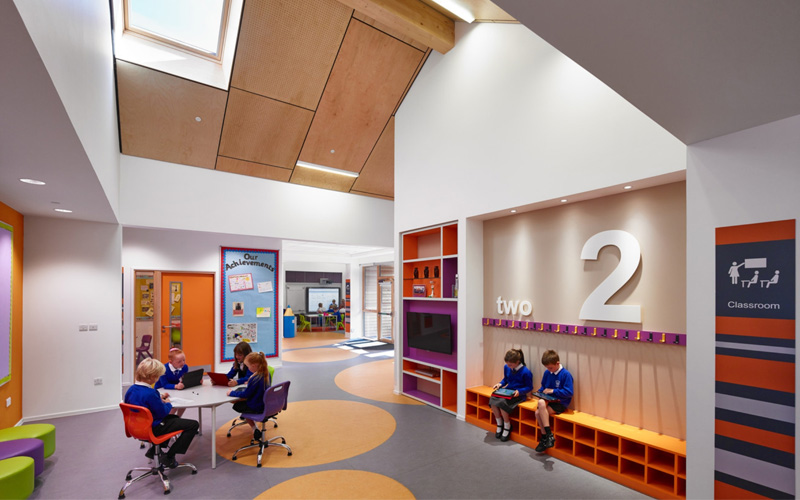 mẫu thiết kế trường tiểu học