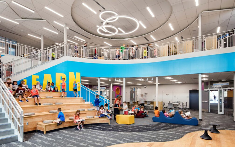 mẫu thiết kế trường tiểu học