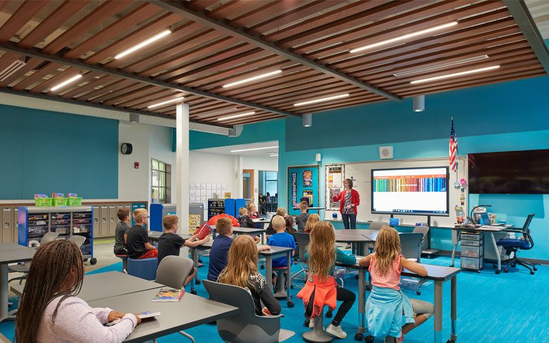 mẫu thiết kế trường tiểu học