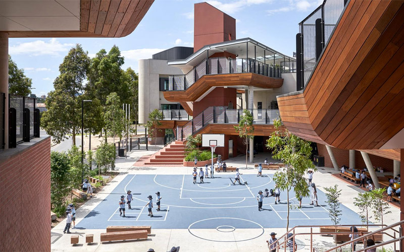 mẫu thiết kế trường tiểu học