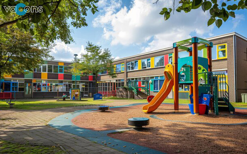 sân trường đẹp