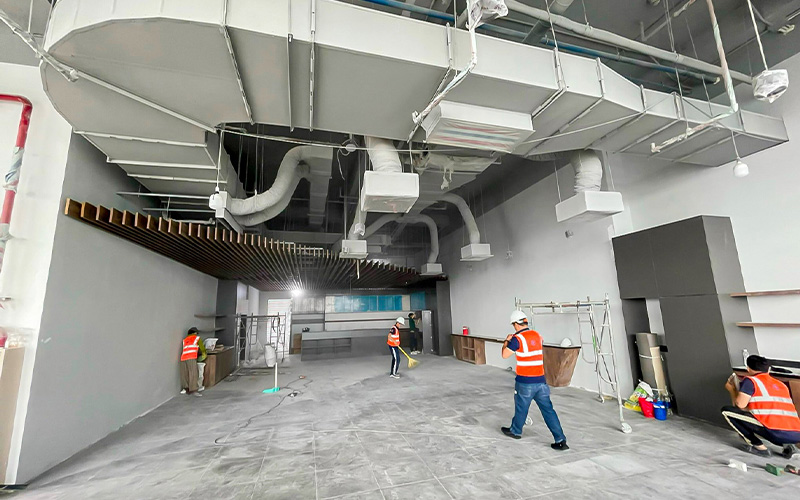 thi công văn phòng 