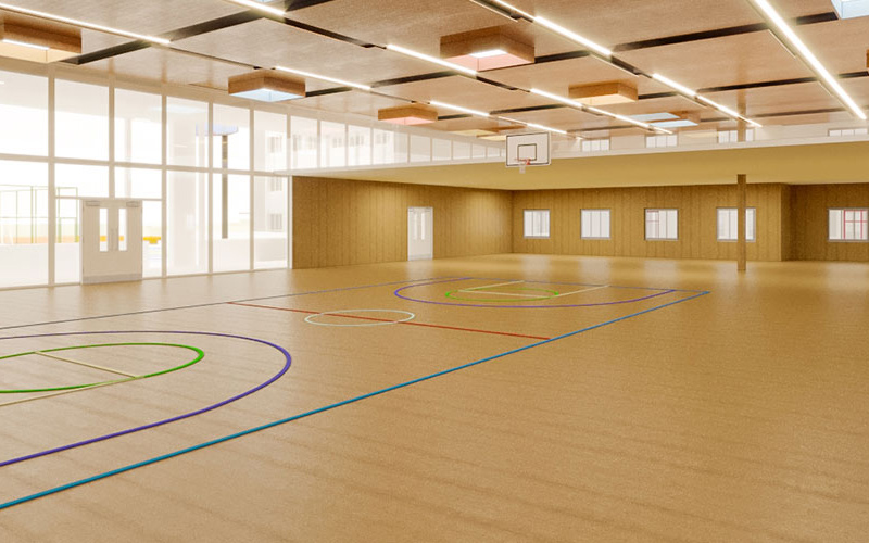 thiết kế nhà đa năng trường tiểu học