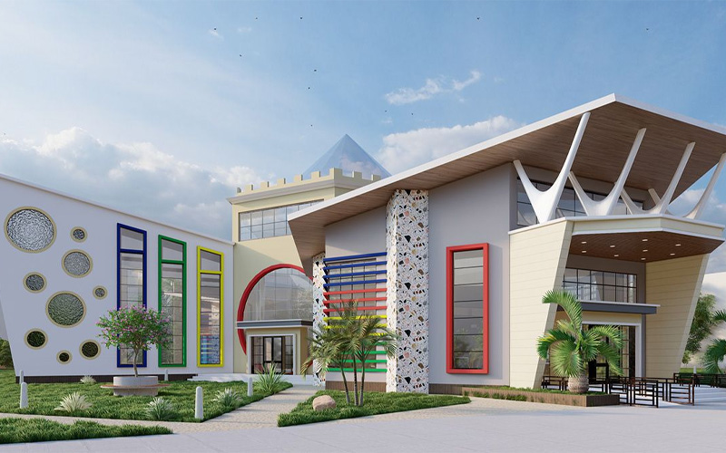 thiết kế sân vườn trường mầm non