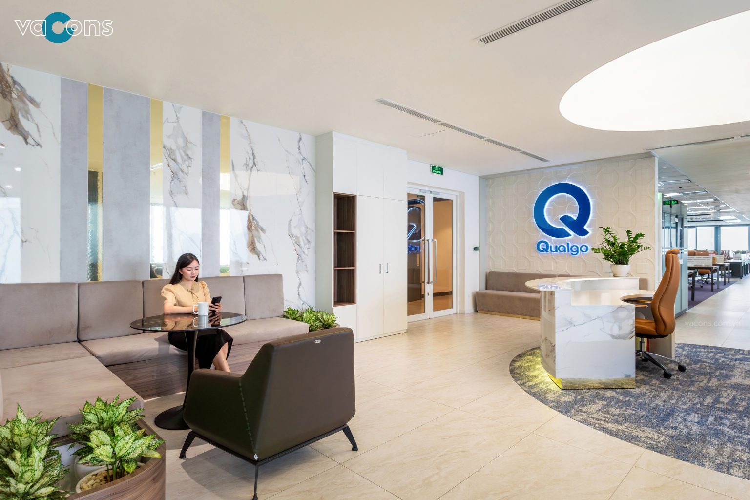 Văn phòng Qualgo do Vacons thiết kế thi công tại TPHCM
