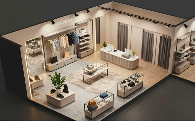 thiết kế thi công store