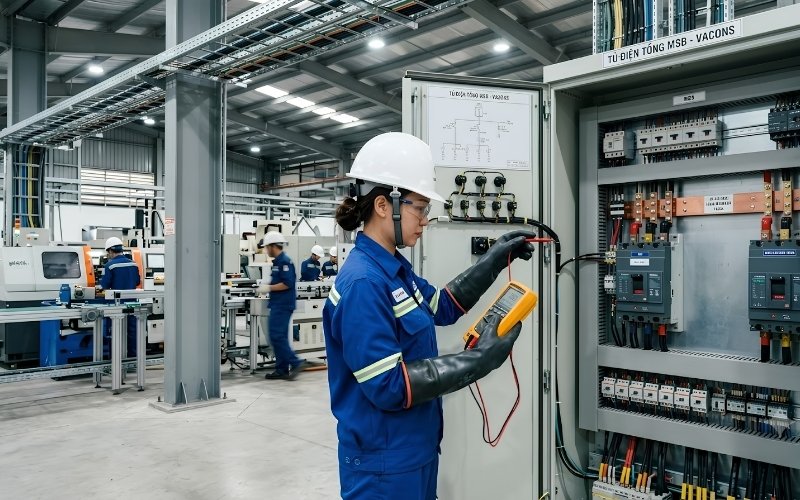 lắp đặt điện nhà xưởng