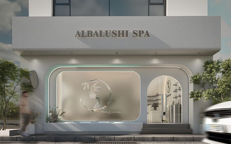 thiết kế mặt tiền spa đẹp