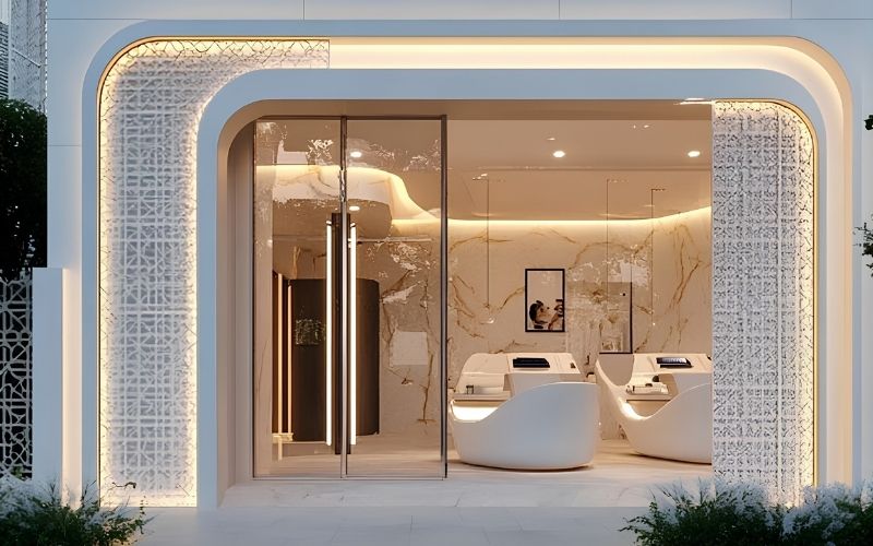 Mẹo Thiết Kế Mặt Tiền Spa Đẹp Theo Chuẩn Phong Thủy