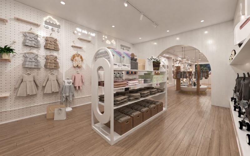 thiết kế shop quần áo