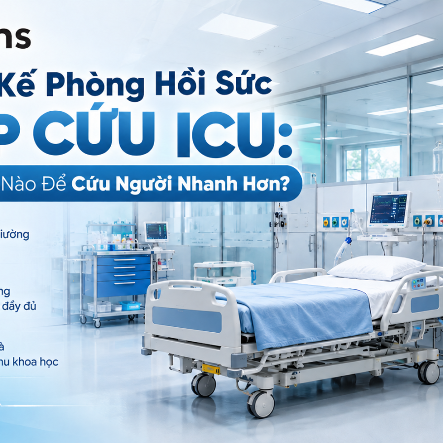 Thiết Kế Phòng ICU: Bố Trí Tối Ưu Để Cấp Cứu Nhanh Hơn
