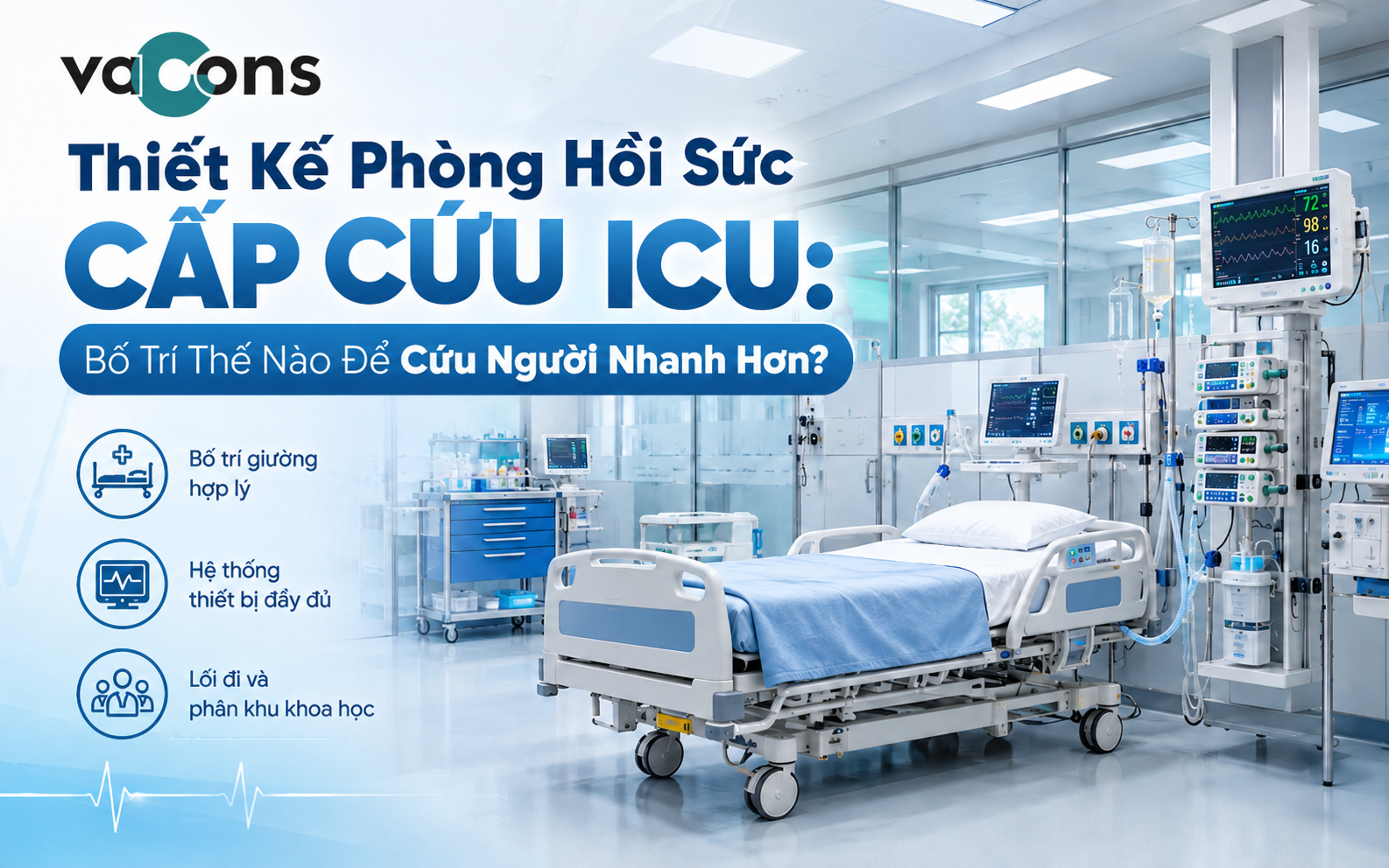 Thiết Kế Phòng ICU: Bố Trí Tối Ưu Để Cấp Cứu Nhanh Hơn